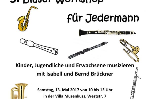 Bläserworkshop 3 Plakat